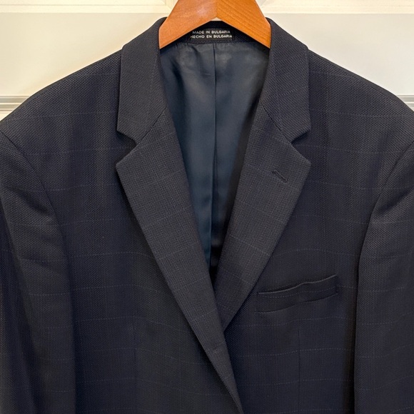 JF J.Ferrar Dark Navy Men's Blazer Sport Coat Suit Jacket EUC - Picture 4 of 16